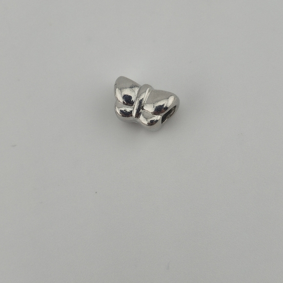 Silver Tone Butterfly European Charm Bead for Bracelet Jewelry Making - Picture 2 of 4